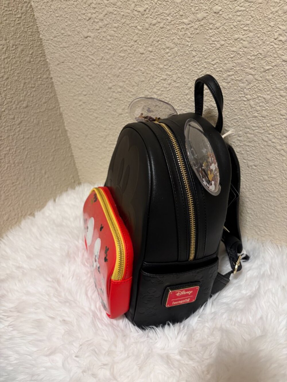 Loungefly Disney Mickey Mouse Sequin Confetti Mini Backpack NWT - Picture 4 of 7